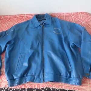 vintage rare y2k leather jacket rap hiphop raptee heat rocc ent 8XL